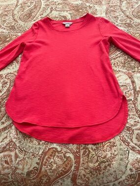 Tommy Bahama S/P Women's 3/4 Sleeve Crewneck Top in Coral